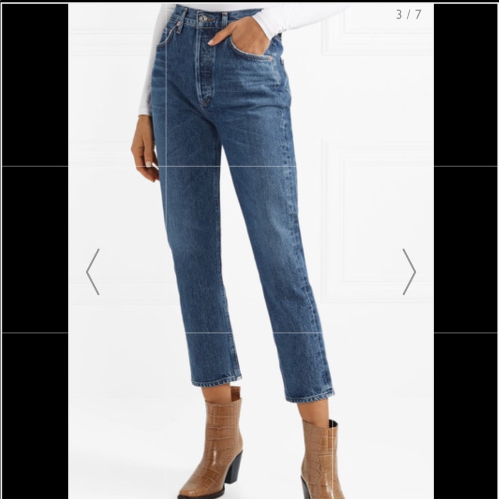 Agolde Riley in Air Blue color